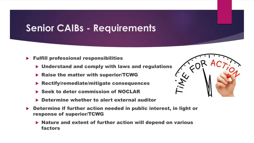 senior caibs requirements