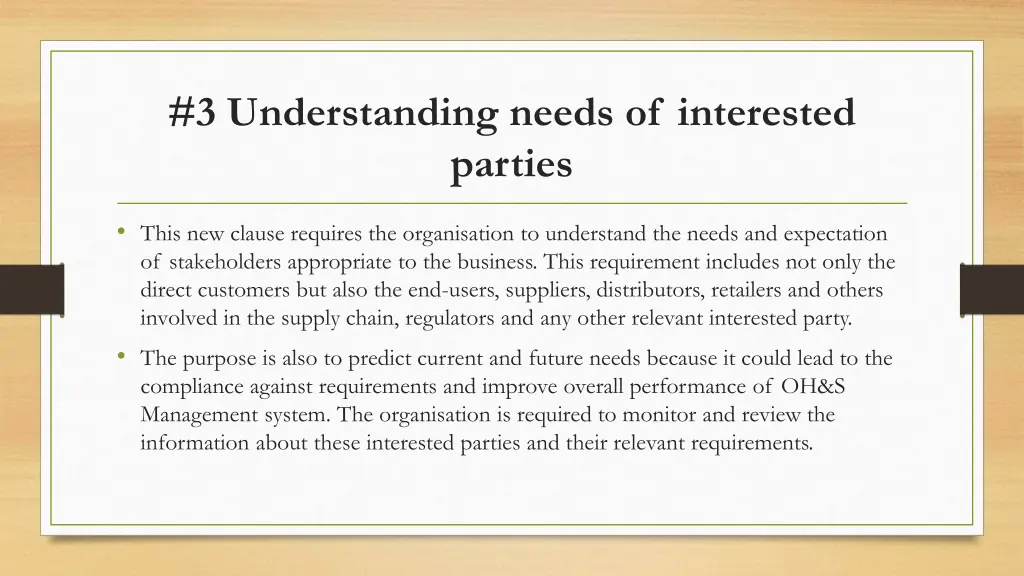 3 understanding needs of interested parties