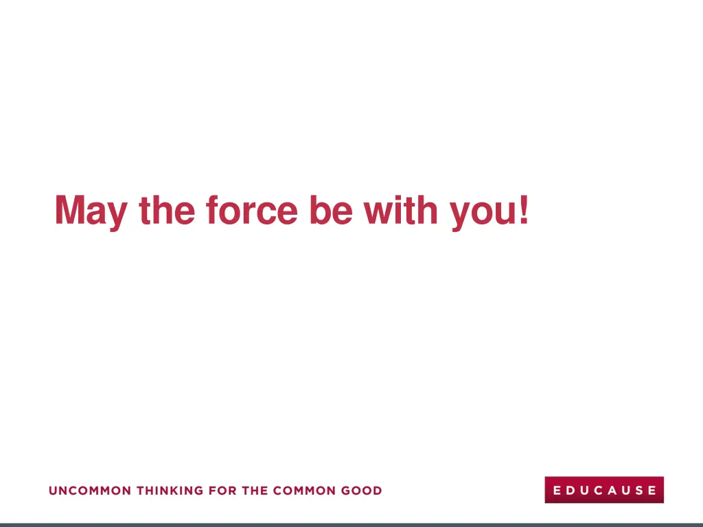 may the force be with you