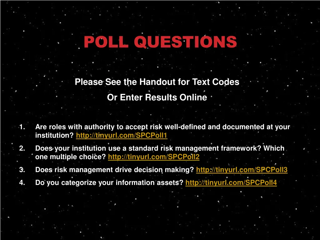 poll questions