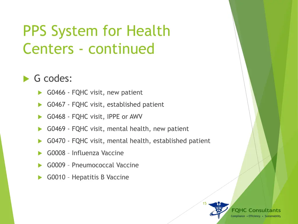 pps system for health centers continued