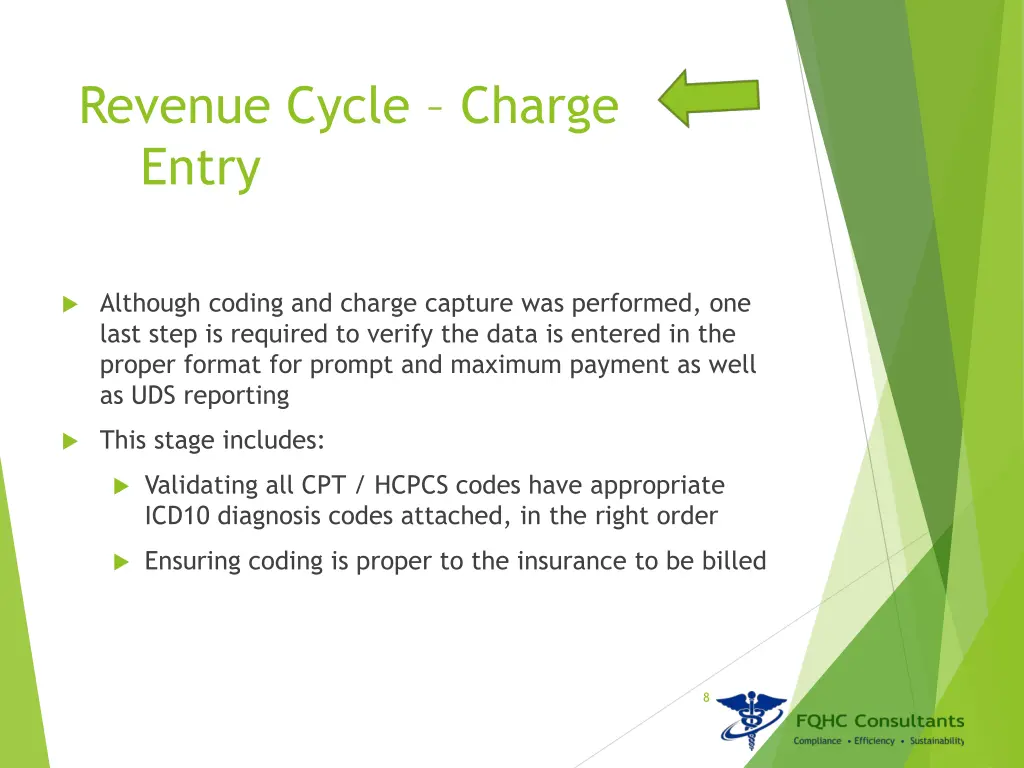 revenue cycle charge entry