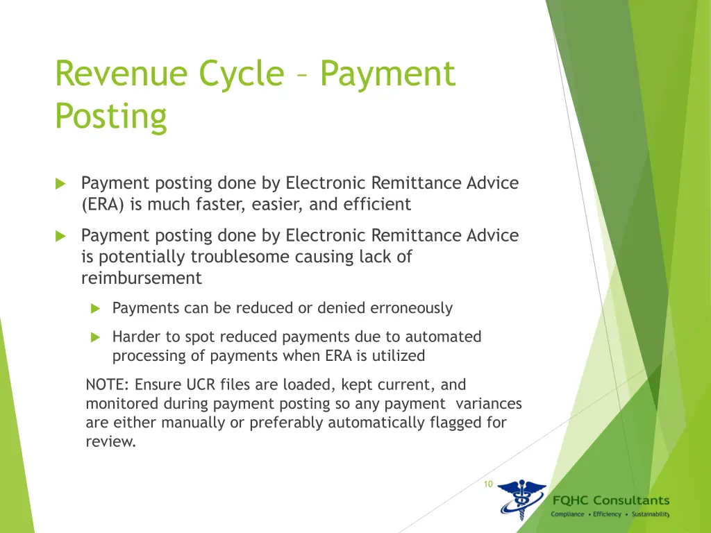 revenue cycle payment posting