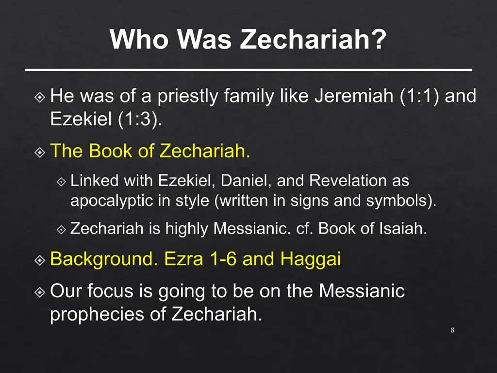 who was zechariah 1