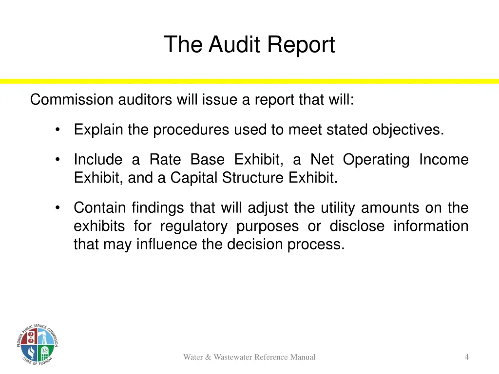 the audit report