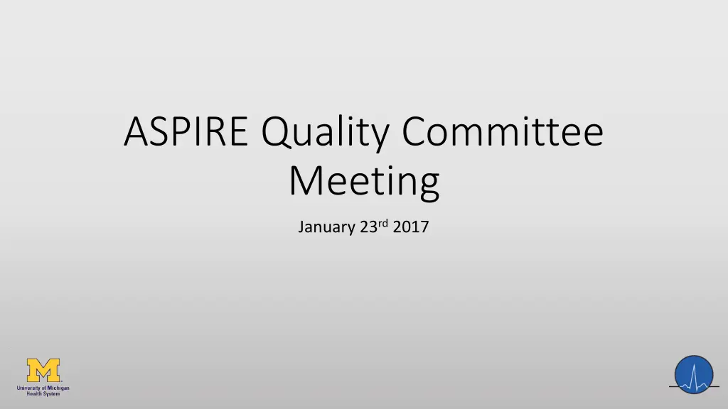 aspire quality committee meeting