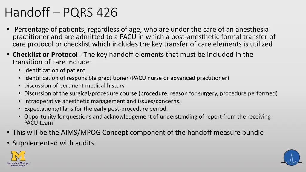 handoff pqrs 426