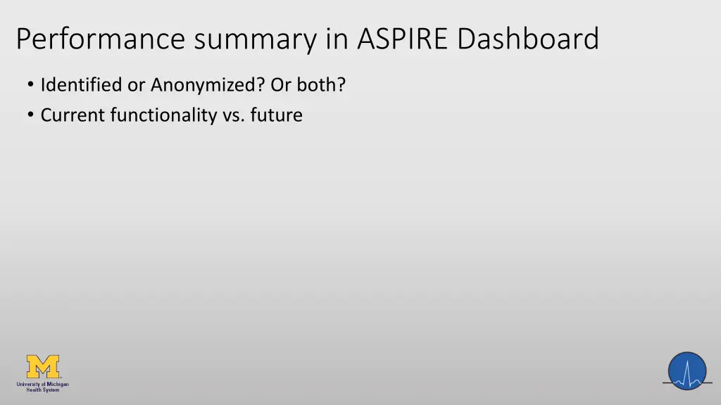performance summary in aspire dashboard
