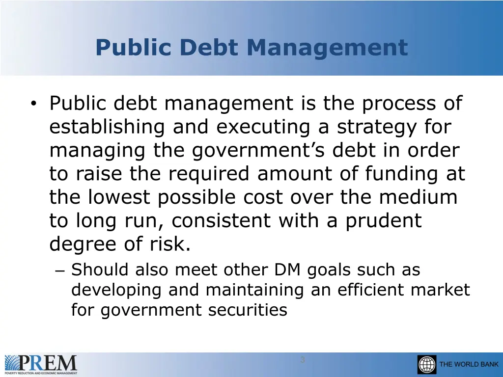 public debt management