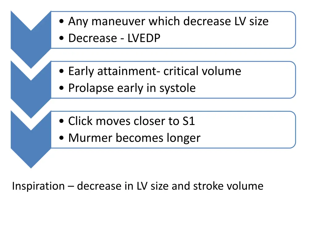 any maneuver which decrease lv size decrease lvedp