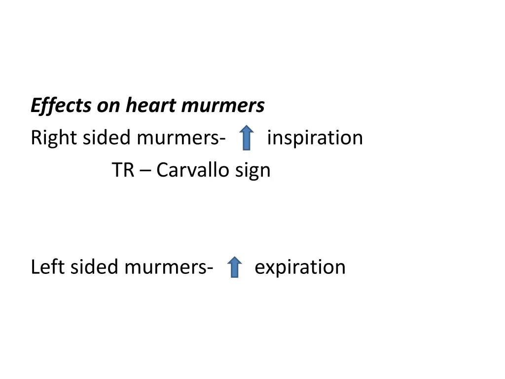 effects on heart murmers right sided murmers