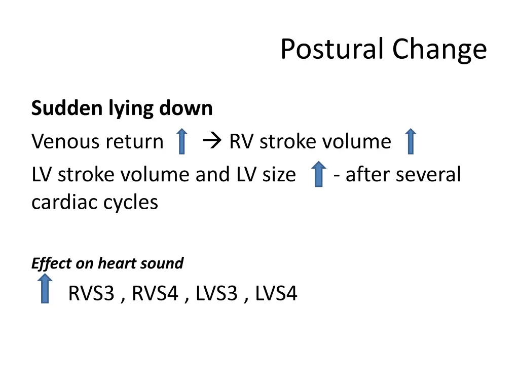 postural change