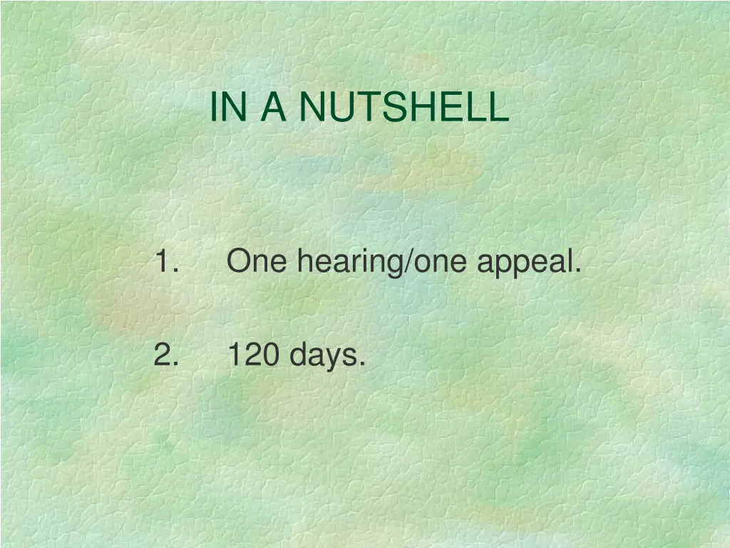 in a nutshell