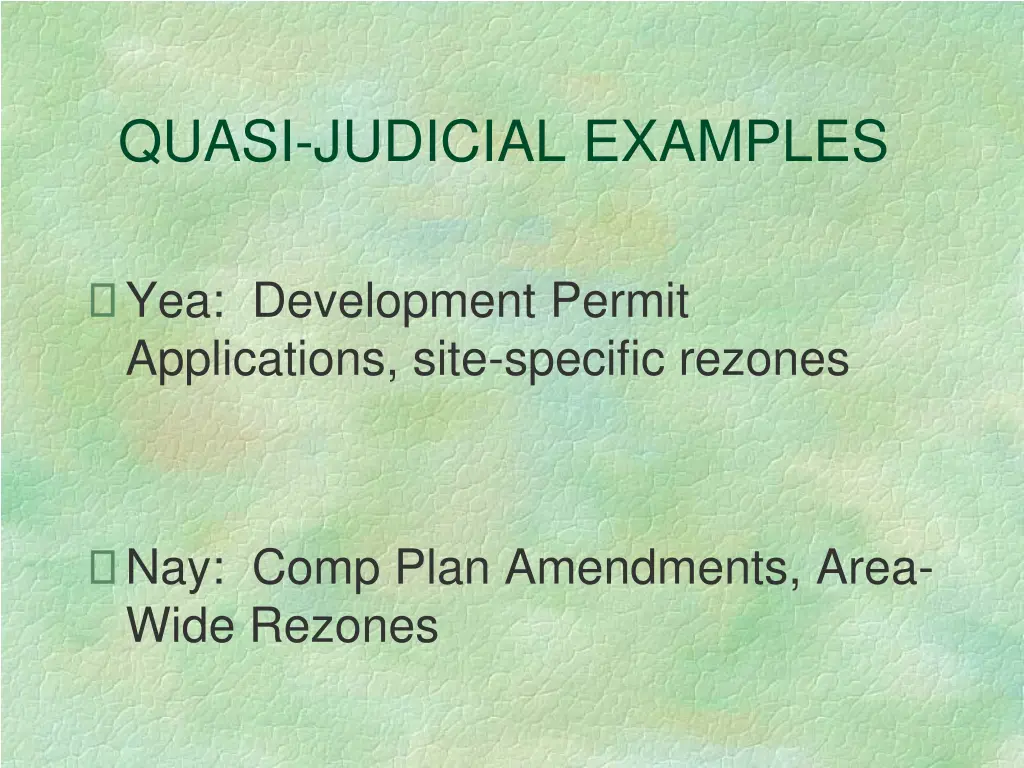 quasi judicial examples
