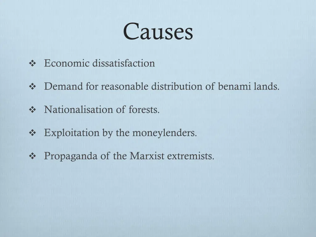 causes