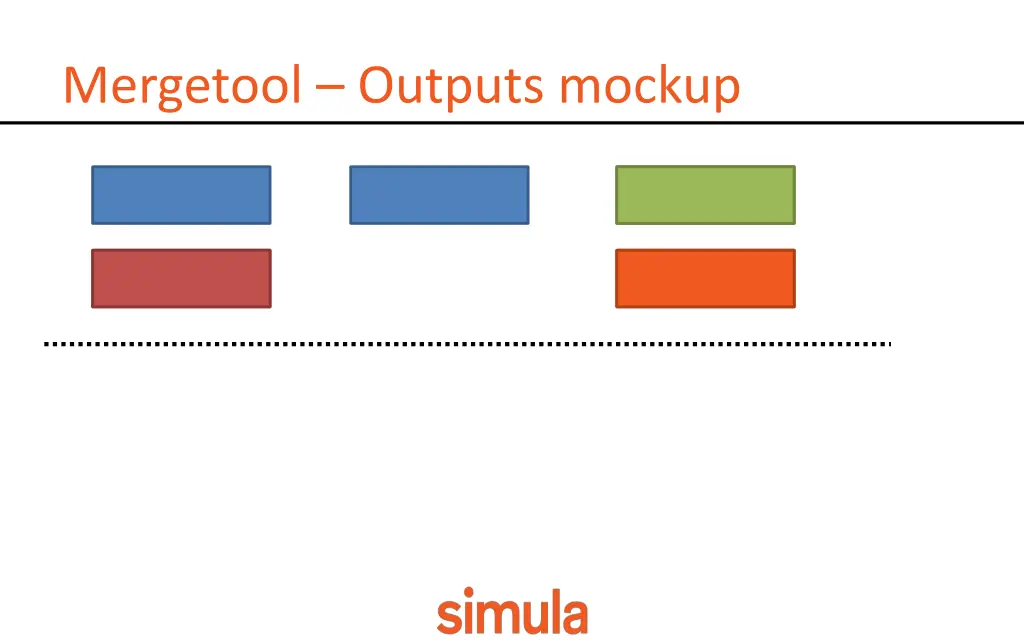 mergetool outputs mockup