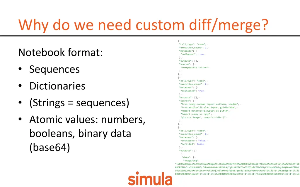 why do we need custom diff merge