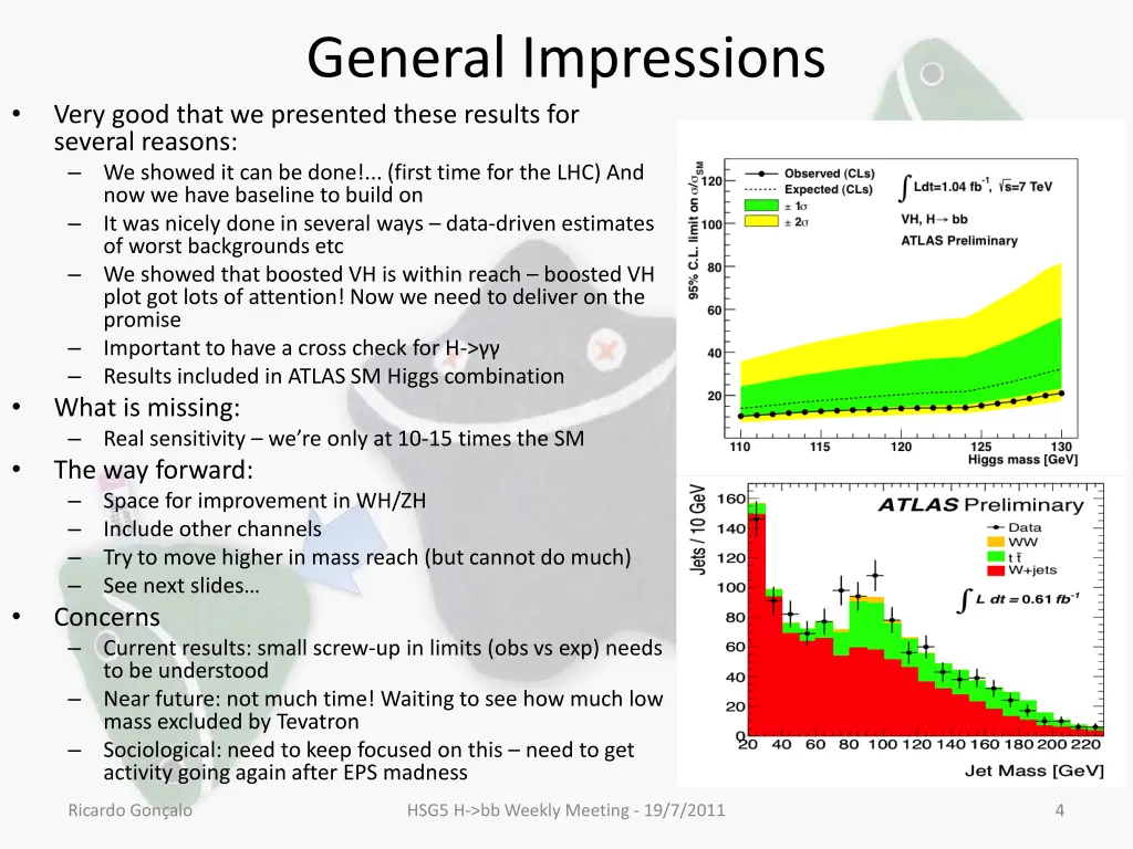 general impressions very good that we presented