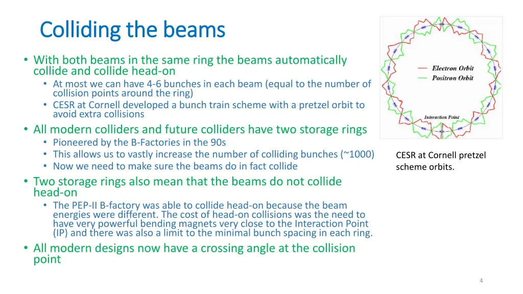 colliding the beams colliding the beams