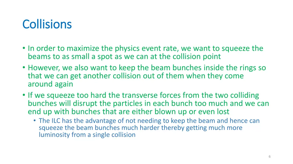 collisions collisions