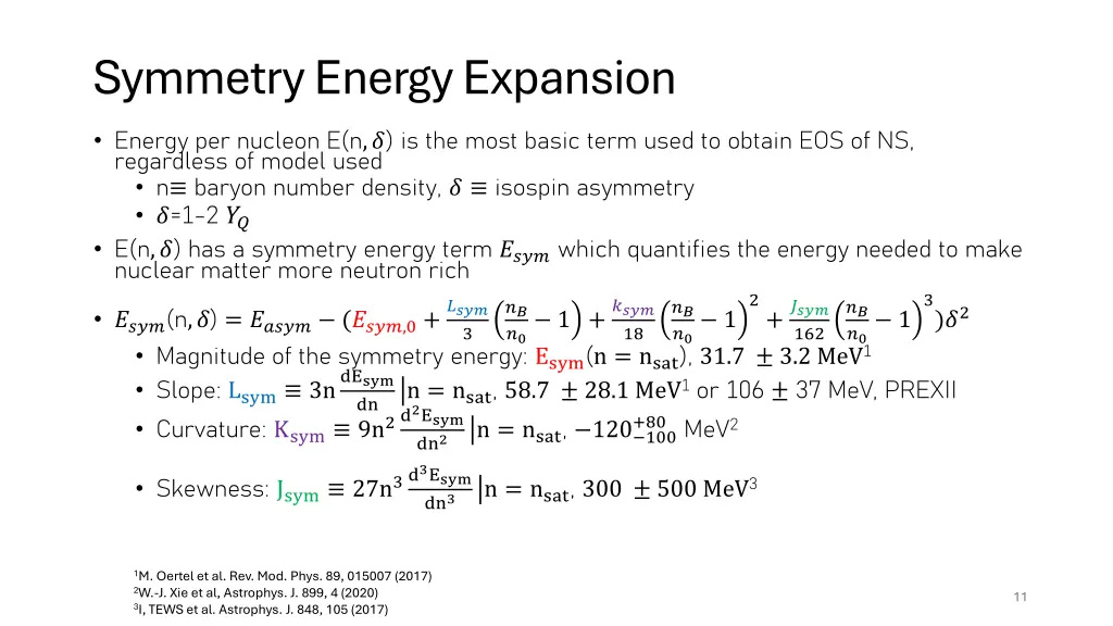 symmetryenergyexpansion