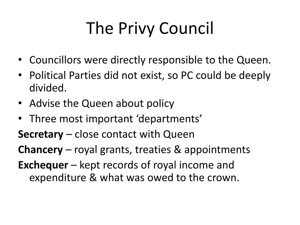 the privy council