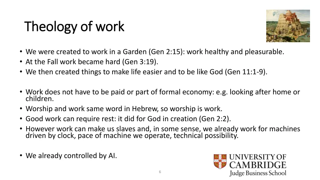 theology of work theology of work