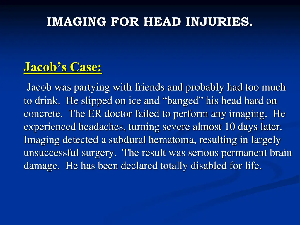 imaging for head injuries 2