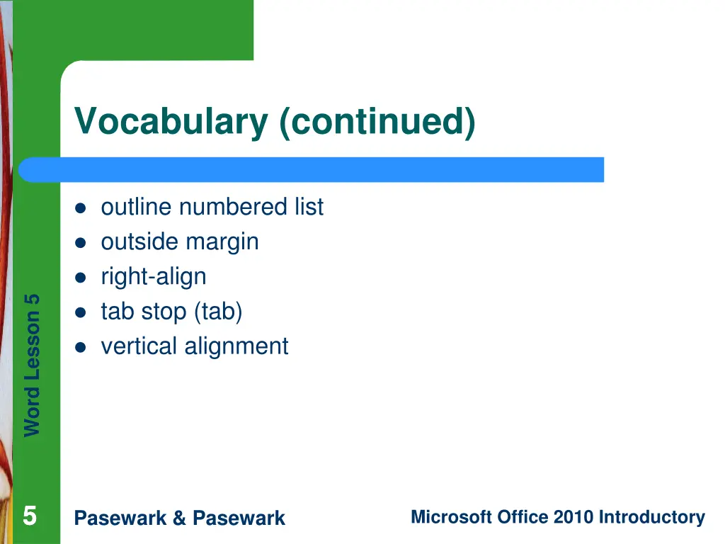 vocabulary continued