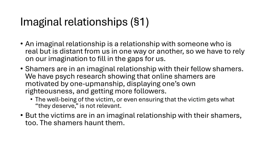 imaginal relationships 1