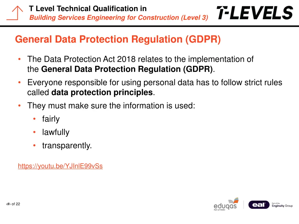 t level technical qualification in building 1
