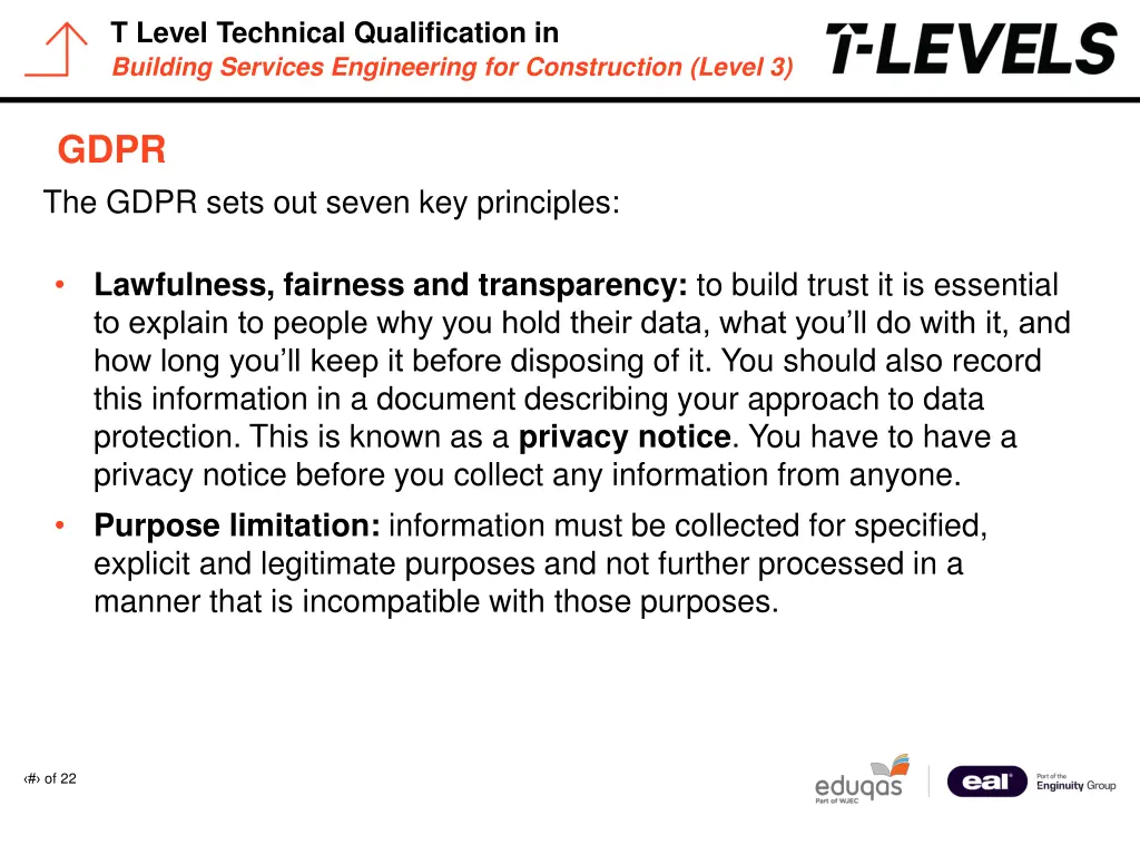t level technical qualification in building 2