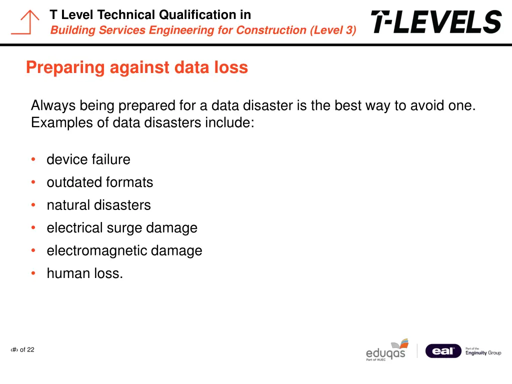 t level technical qualification in building 7