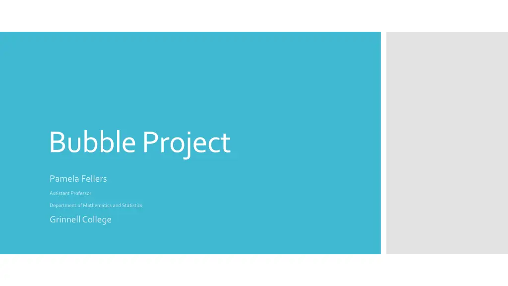 bubble project
