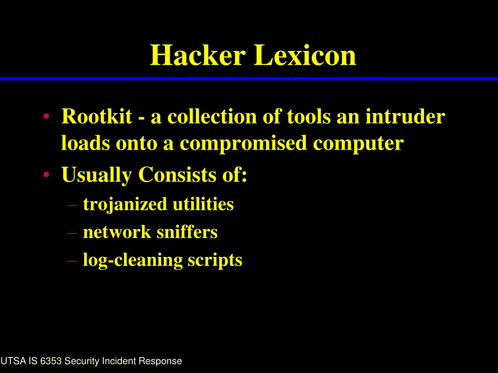hacker lexicon