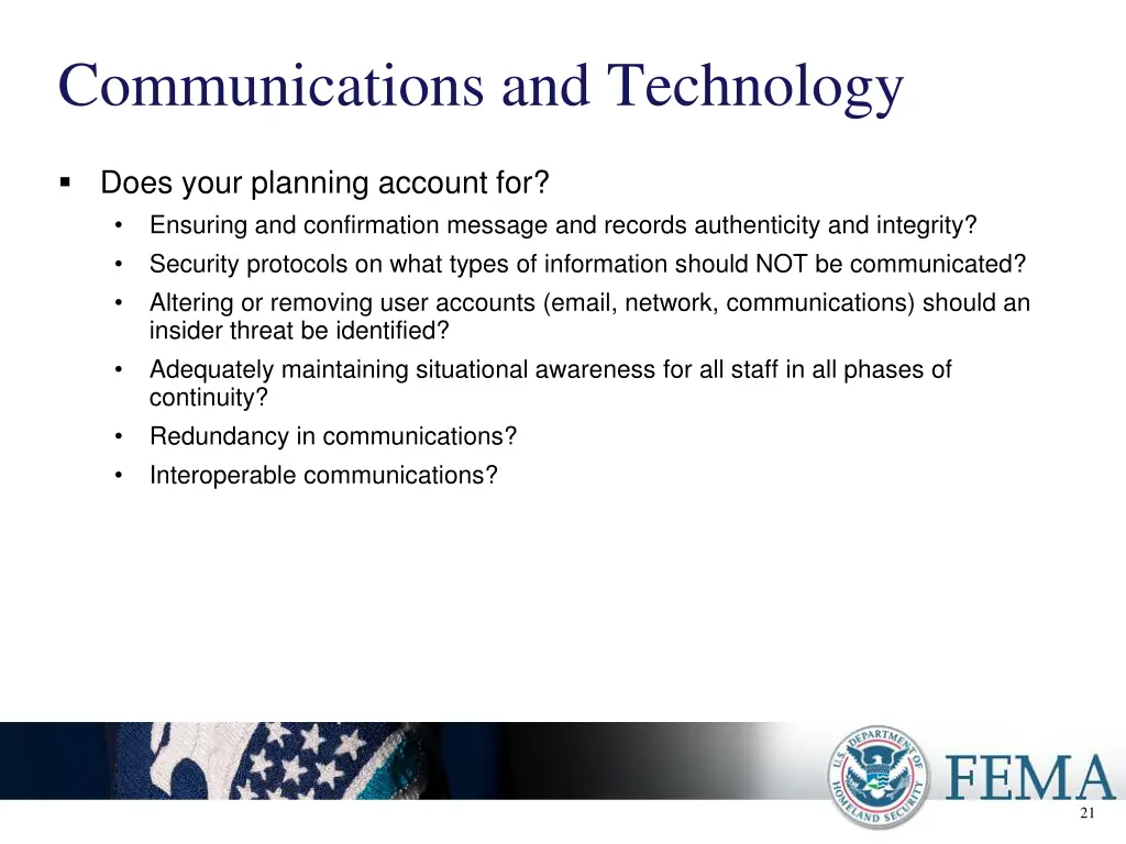 communications and technology