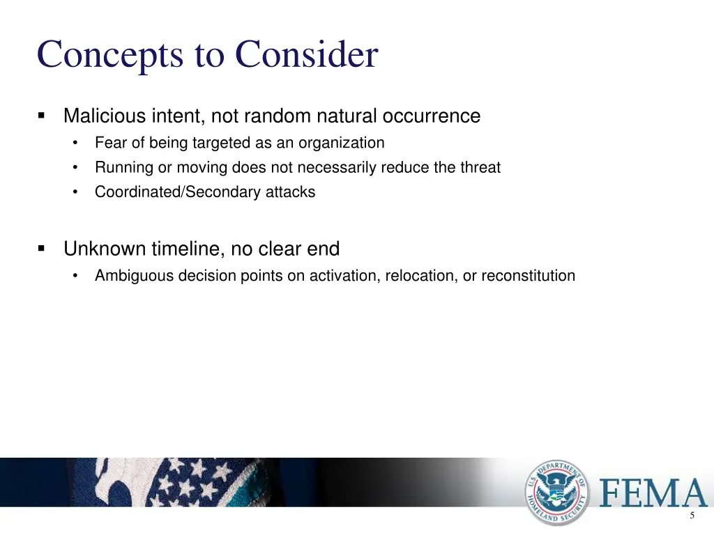 concepts to consider 1