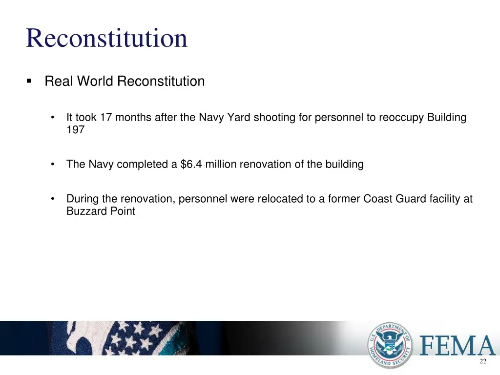 reconstitution
