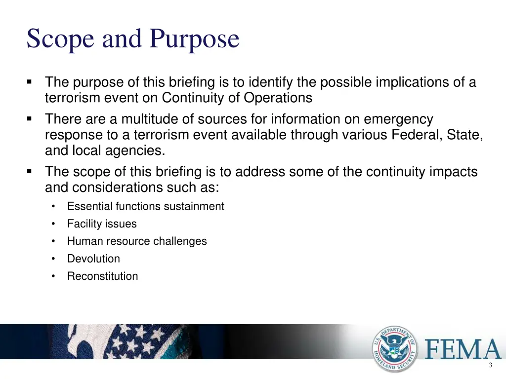 scope and purpose