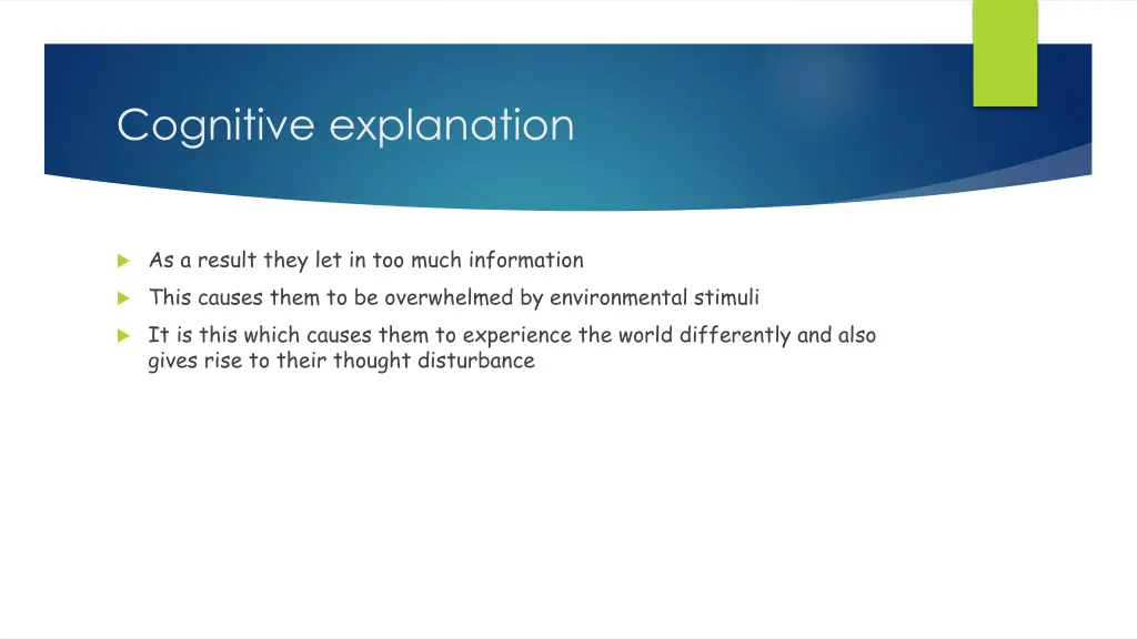 cognitive explanation 2