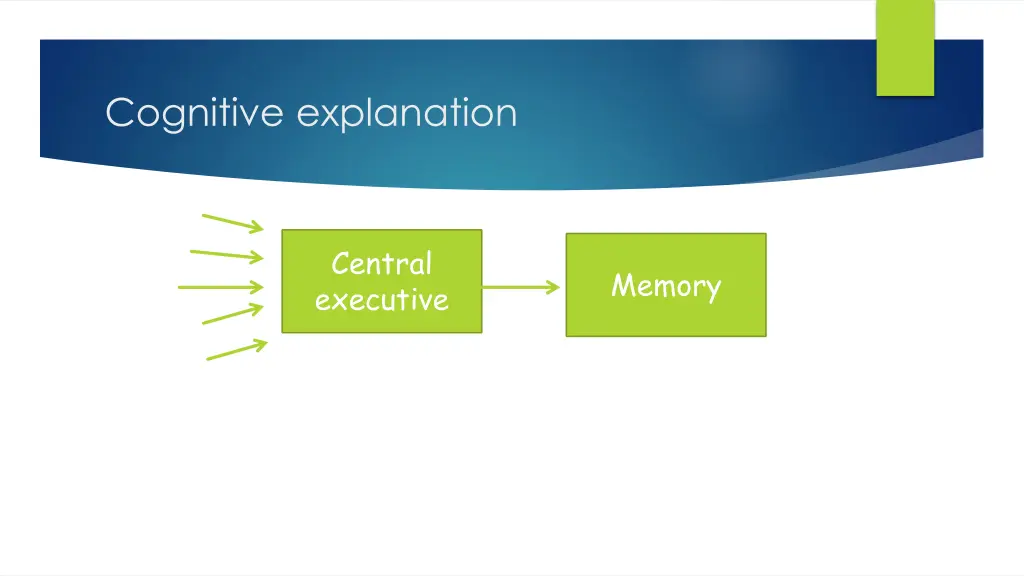 cognitive explanation