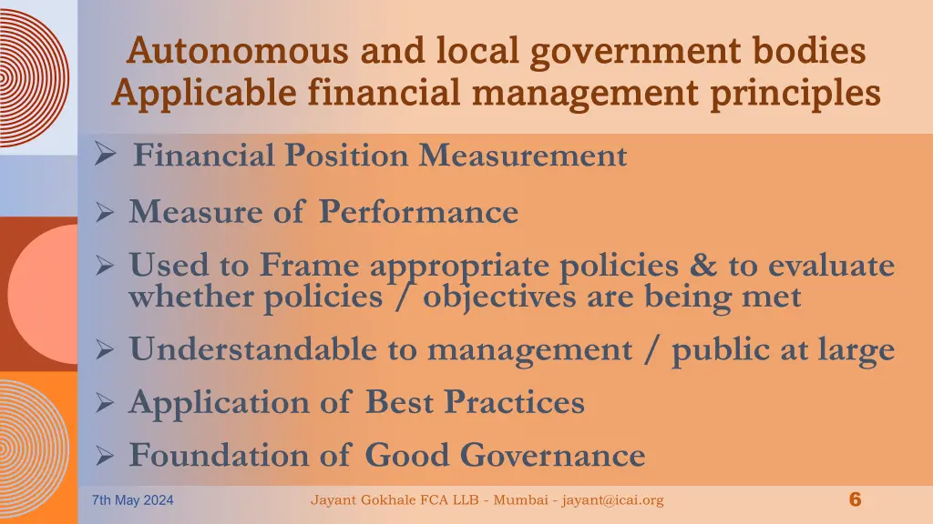 autonomous and local government bodies applicable