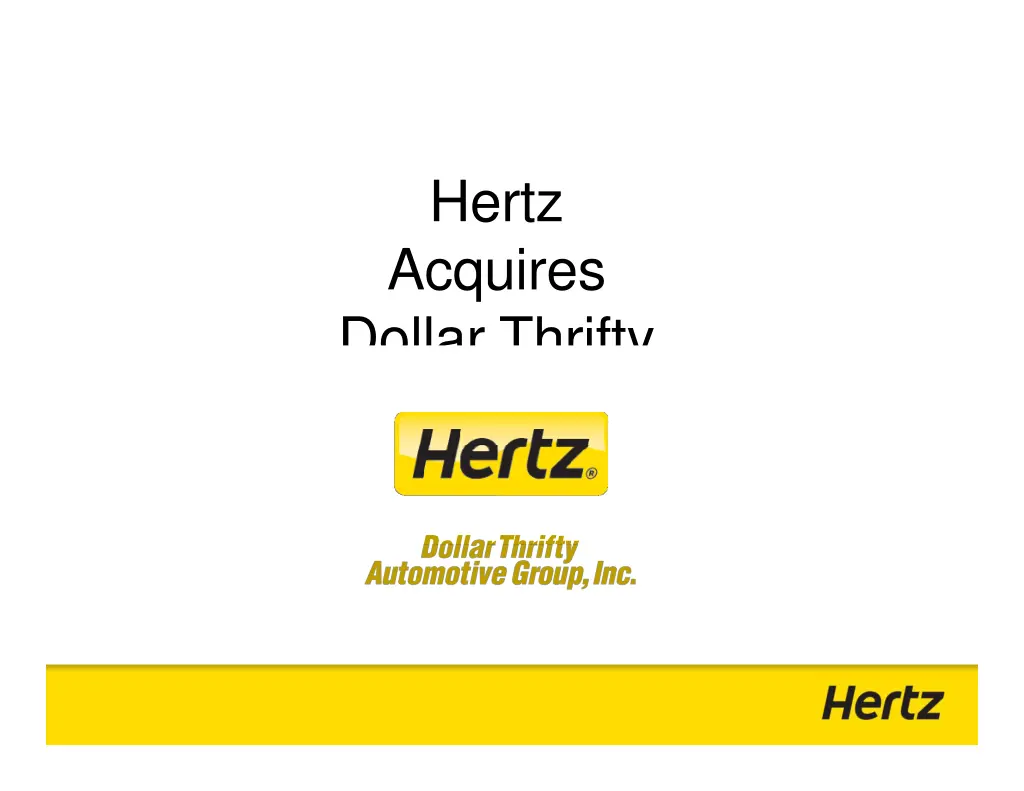 hertz acquires dollar thrifty