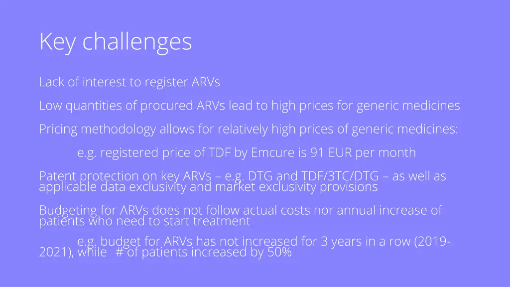 key challenges