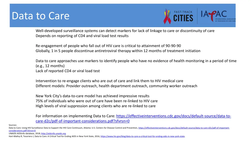 data to care