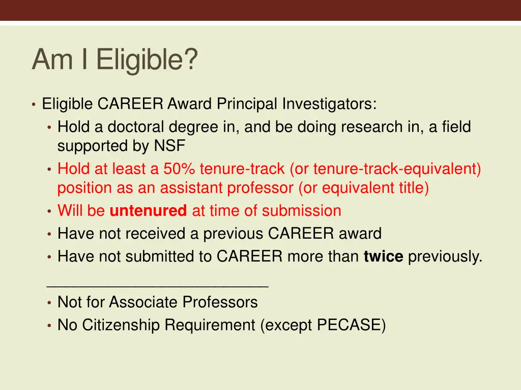 am i eligible