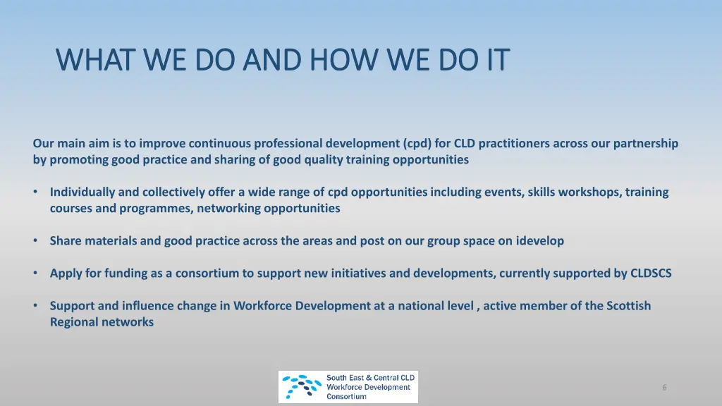 what we do and how we do it what
