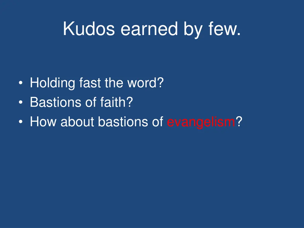kudos earned by few