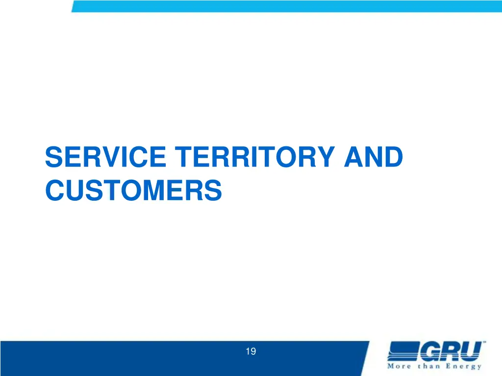 service territory and customers