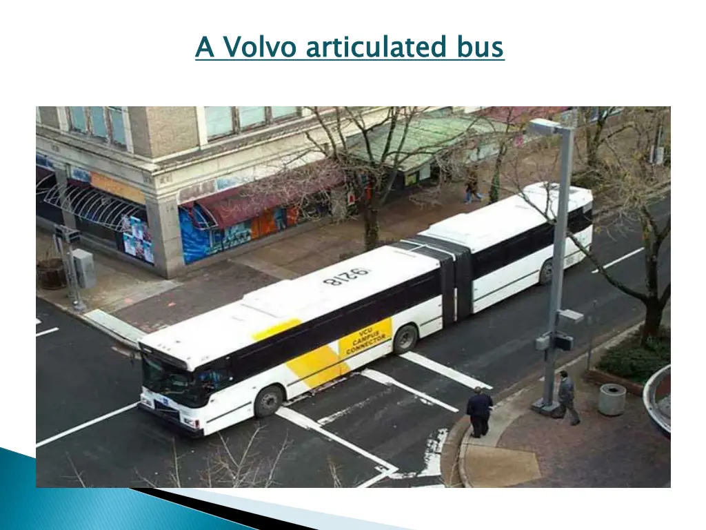 a volvo articulated bus